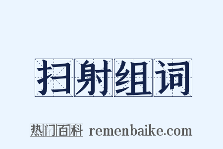 扫射组词是什么意思的图片